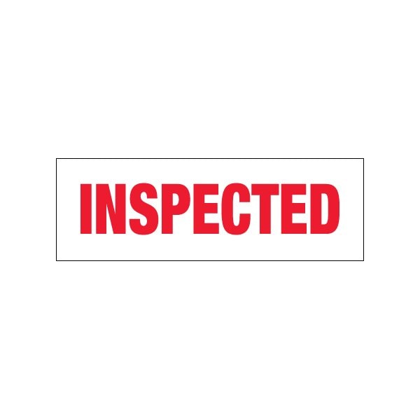 Tape Logic 2'' x 110 yds. - ''Inspected'' Tape Logic Pre-Printed Carton Sealing Tape, 6PK T902P146PK - main
